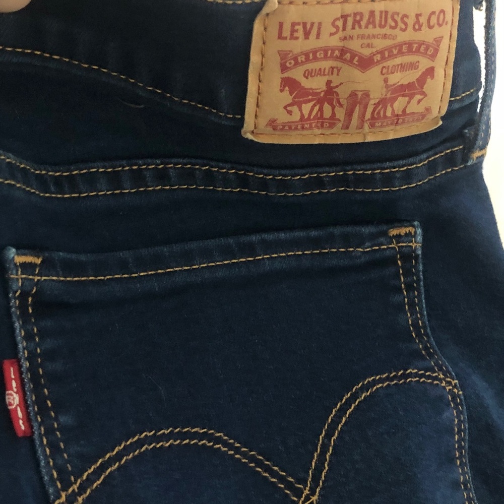 Levi’s shaping Straight Leg Jeans - Dark Blue - Picture 5 of 5